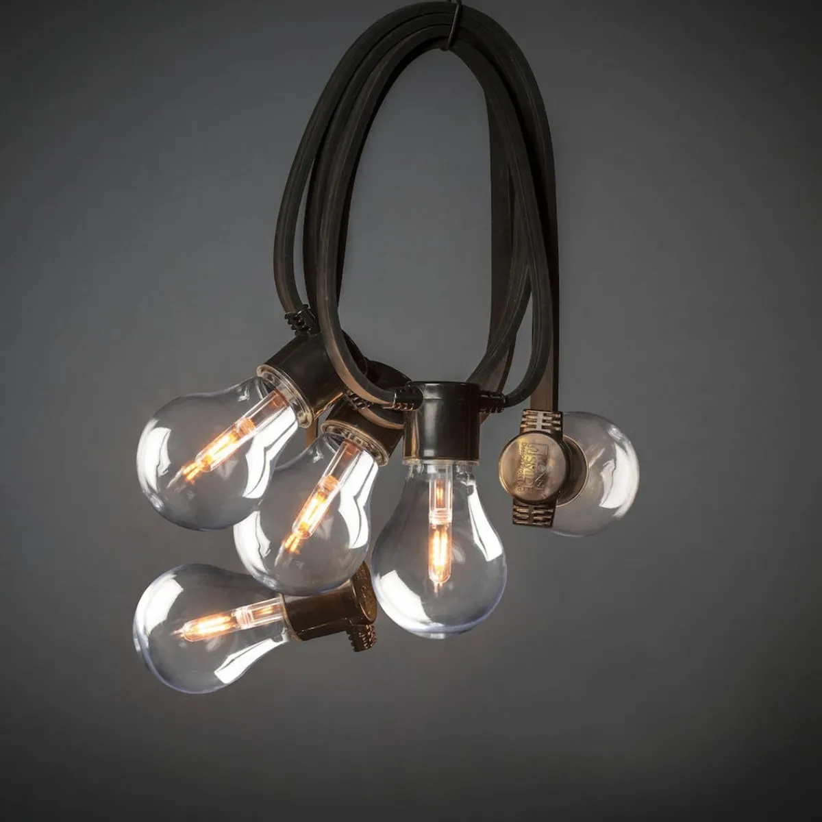 Lysslynger|Lysslynger>Konstsmide Startsett Lysslynge 10 lys med tykk ledning - Amber