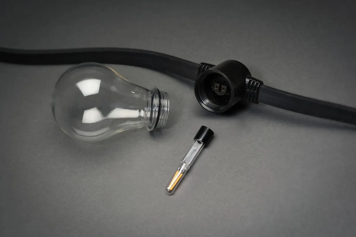 Lysslynger|Lysslynger>Konstsmide Startsett Lysslynge 10 lys med tykk ledning - Amber