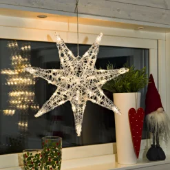 Adventsstjerner>Konstsmide Stjerne akrylplast 45 cm Transparent