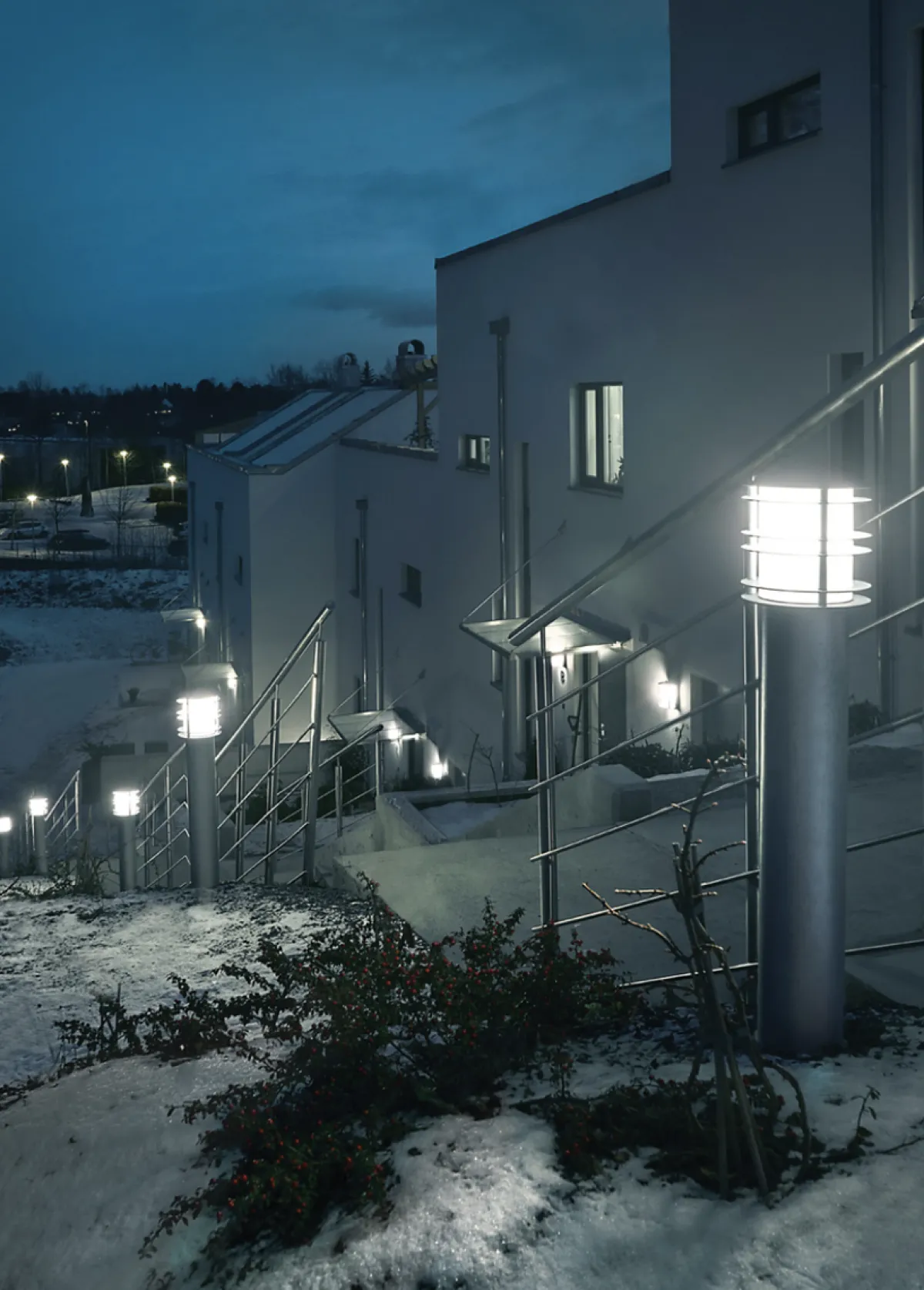 Lightup-Pris|Utelamper Til Kystområder>Norlys Stockholm pullert 1464 opalglass - Galvanisert stål