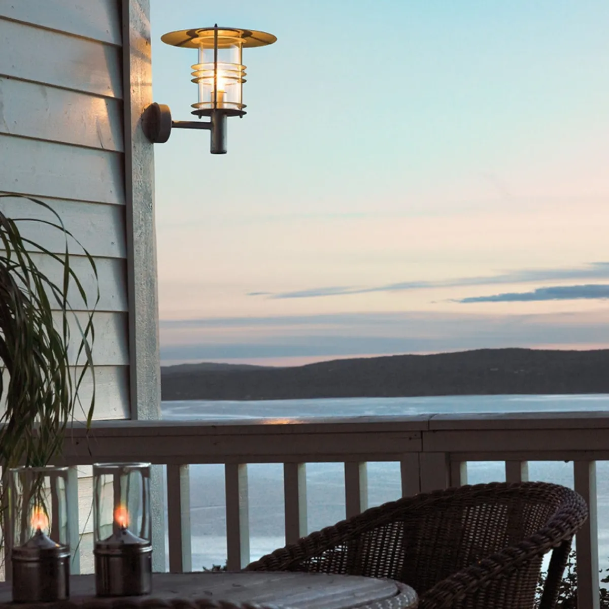 Lightup-Pris|Utelamper Til Kystområder>Norlys Stockholm vegglampe 280
