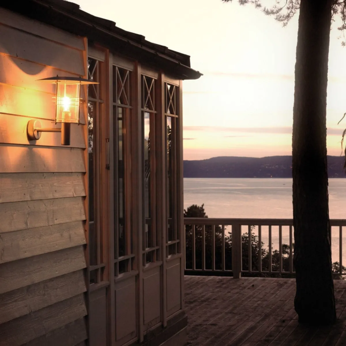 Lightup-Pris|Utelamper Til Kystområder>Norlys Stockholm vegglampe 280