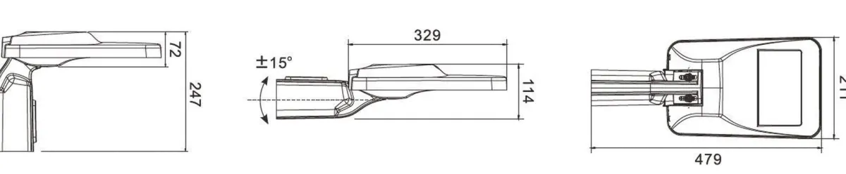 Lyktestolper>NorDesign Stolpearmatur 25W 4000 Kelvin - grå Antrasitt