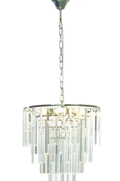 Kjøkkenbelysning Tak|Lysekroner>Aneta Lighting Strati krystallkrone Krom / Klar