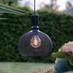 Solcellebelysning|Takpendler Ute>Star Trading Sunlight solcelle pendel small utendørs m/sensor - Svart