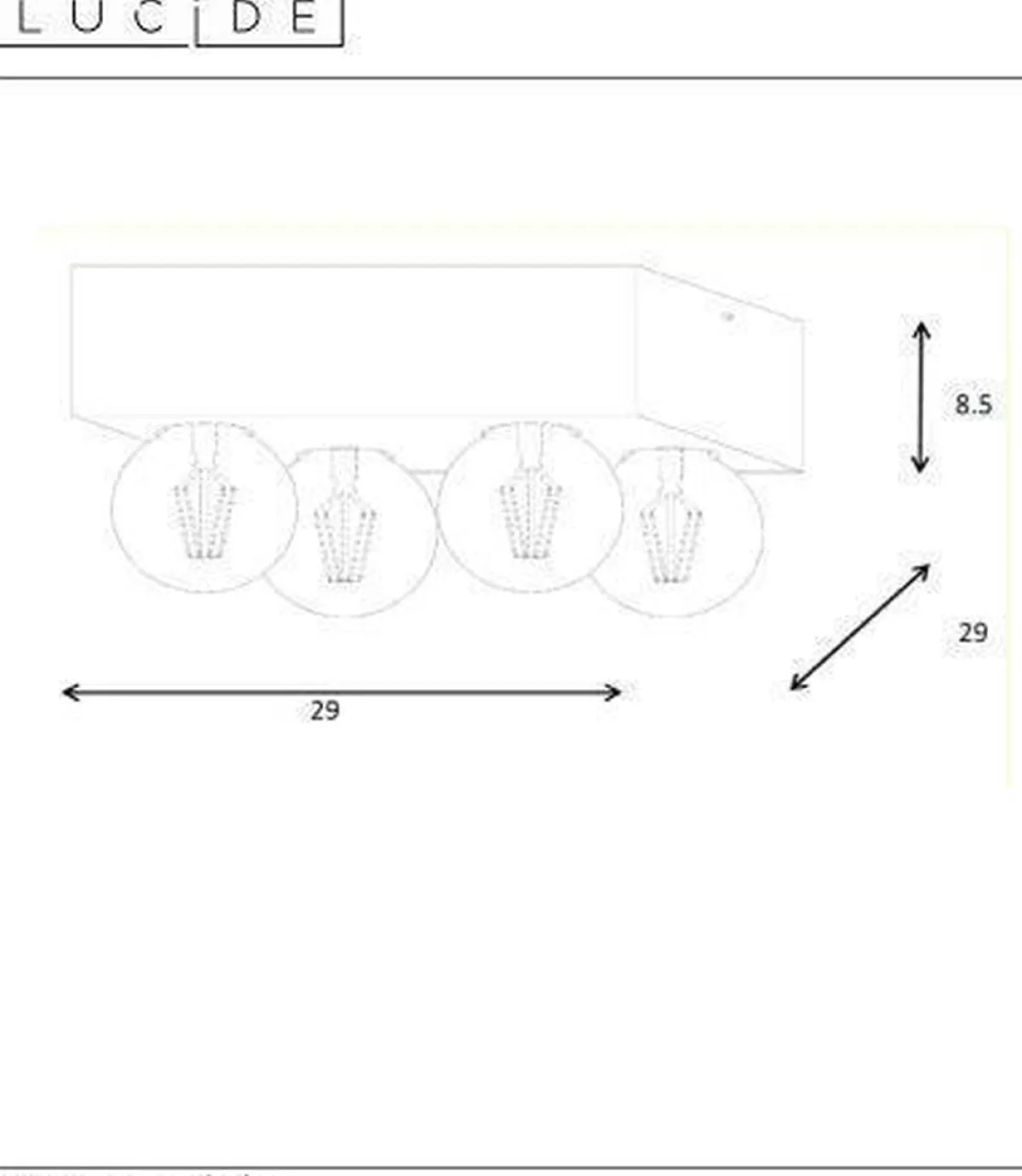 Kjøkkenbelysning Tak|Taklamper / Takplafonder>Lucide Surtus taklampe - Svart