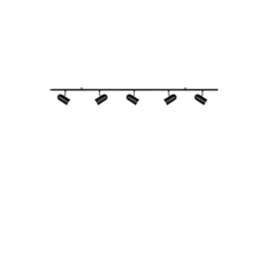 Kjøkkenbelysning Tak|Spotter & Skinner>Globen Lighting Swan spottskinne 5 - Svart