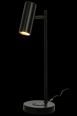 Bordlamper Med Usb>Aneta Lighting Tabela bordlampe med trådløs lader og USB - Svart