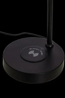 Bordlamper Med Usb>Aneta Lighting Tabela bordlampe med trådløs lader og USB - Svart