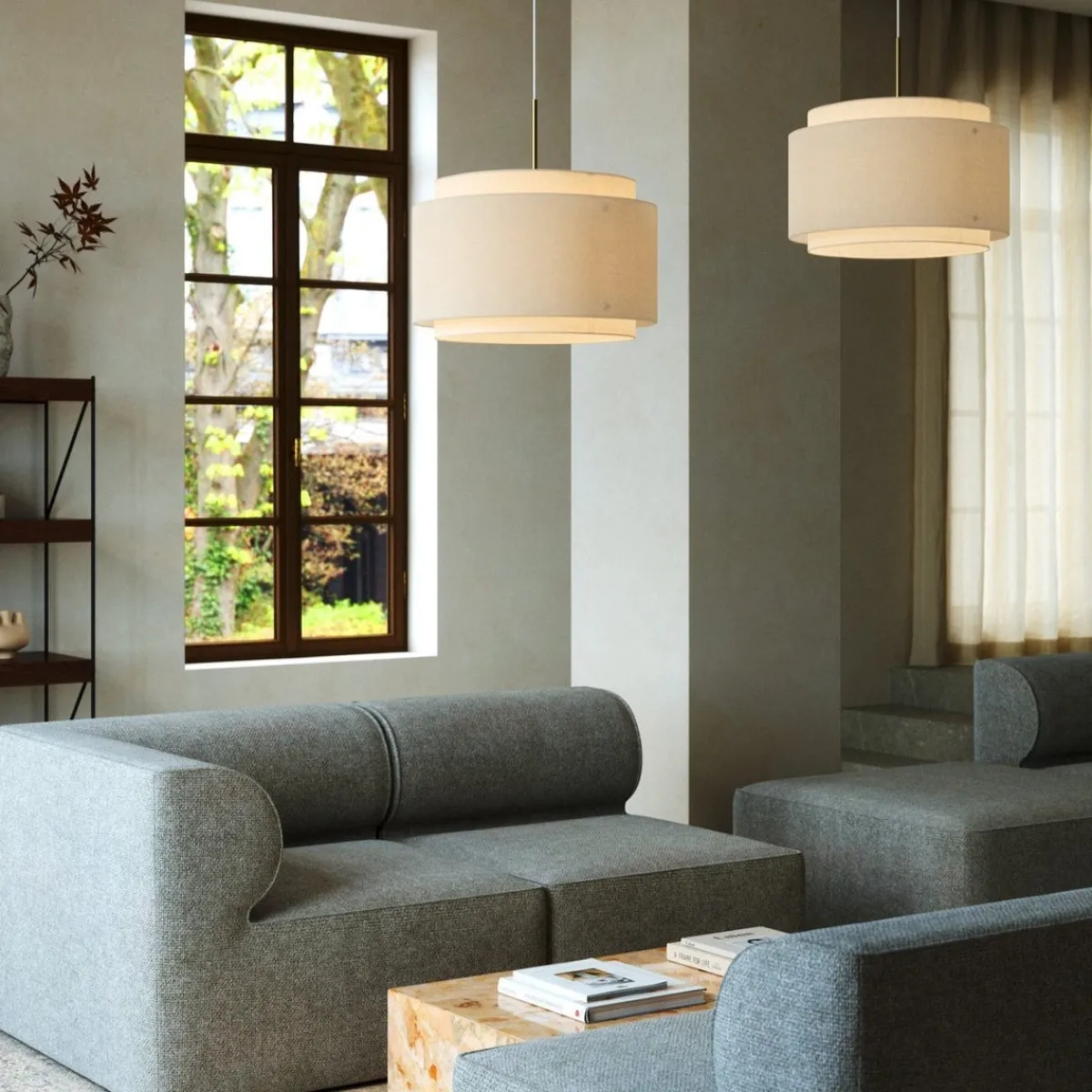 Kjøkkenbelysning Tak|Takpendler>DFTP Takai takpendel - Beige