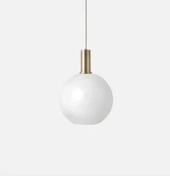 Kjøkkenbelysning Tak|Takpendler>Ferm Living Taklampe Collect Opal Sphere-Low Socket Messing