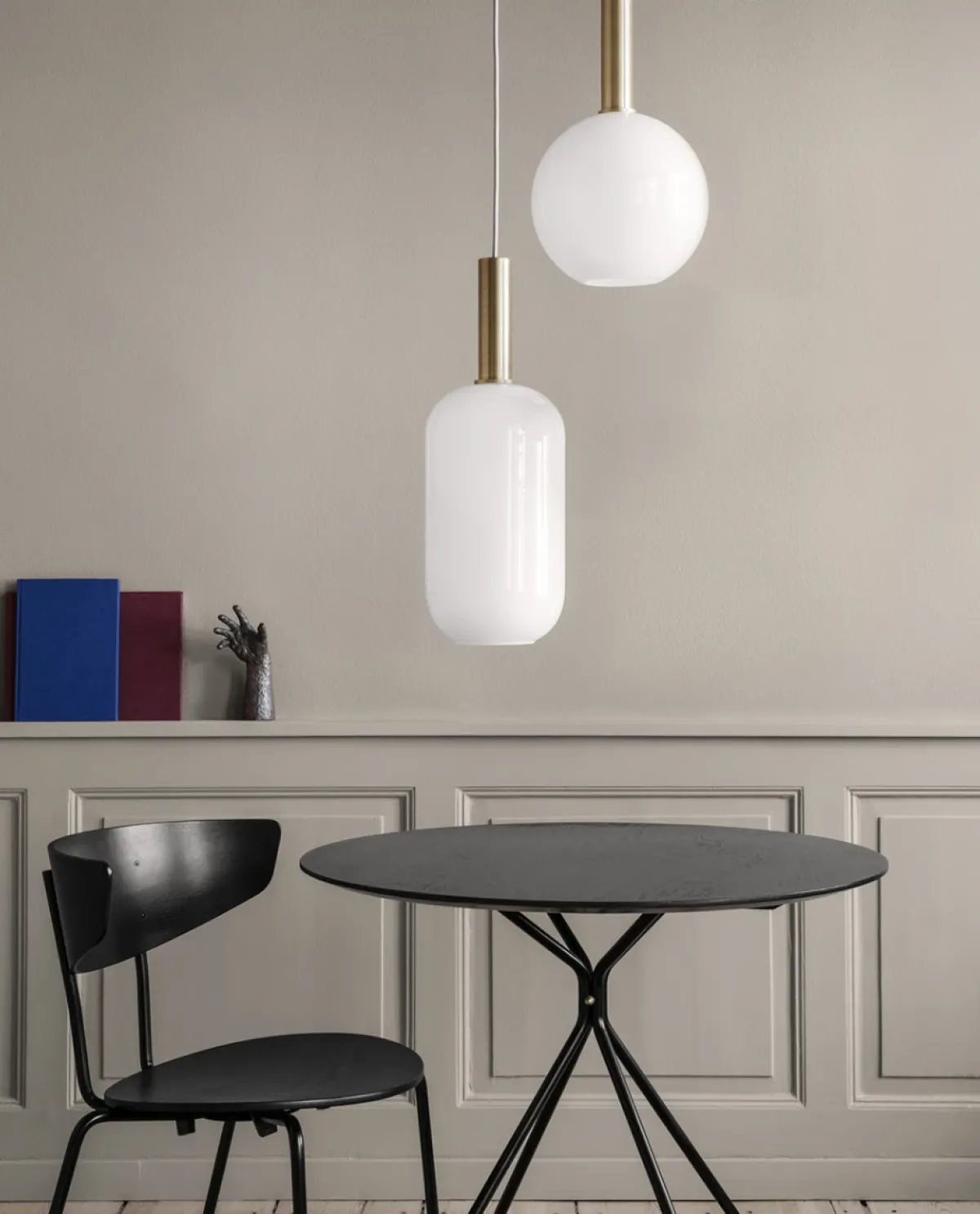 Kjøkkenbelysning Tak|Takpendler>Ferm Living Taklampe Collect Opal Sphere-High Socket - Messing