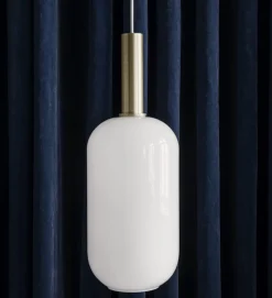 Kjøkkenbelysning Tak|Takpendler>Ferm Living Taklampe Collect Opal Tall-Low socket Messing