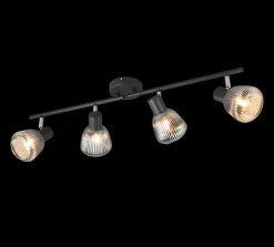 Kjøkkenbelysning Tak|Takpendler>Trio Lighting Tarifa taklampe 4-lys Svart