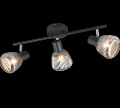 Kjøkkenbelysning Tak|Takpendler>Trio Lighting Tarifa taklampe 3-lys Svart