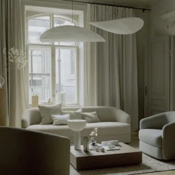 Kjøkkenbelysning Tak|Takpendler>New Works Tense takpendel - Ø120 Hvit