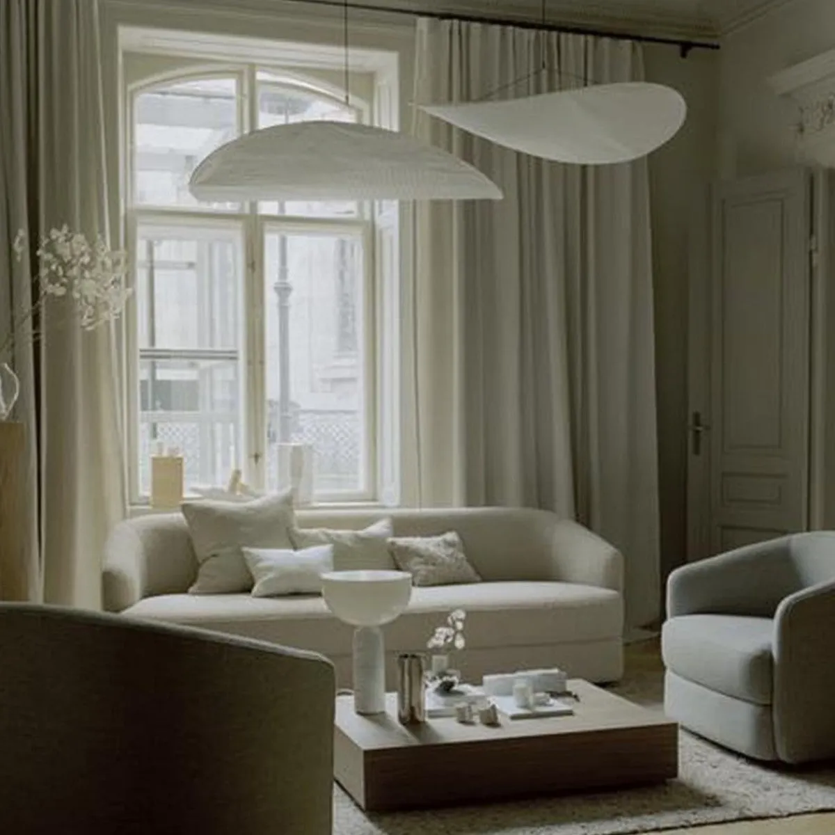 Kjøkkenbelysning Tak|Takpendler>New Works Tense takpendel - Ø120 Hvit