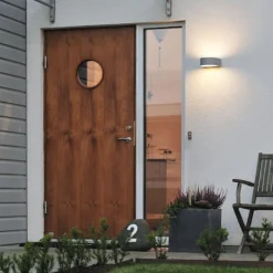 Utelamper Med Opp/Ned Lys>Konstsmide Teramo vegglampe - Grå