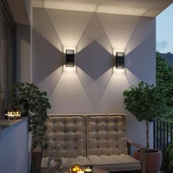 Utelamper Med Opp/Ned Lys>Paulmann Tharin vegglampe opp/ned 2 x 3,7W 3000 Kelvin IP44