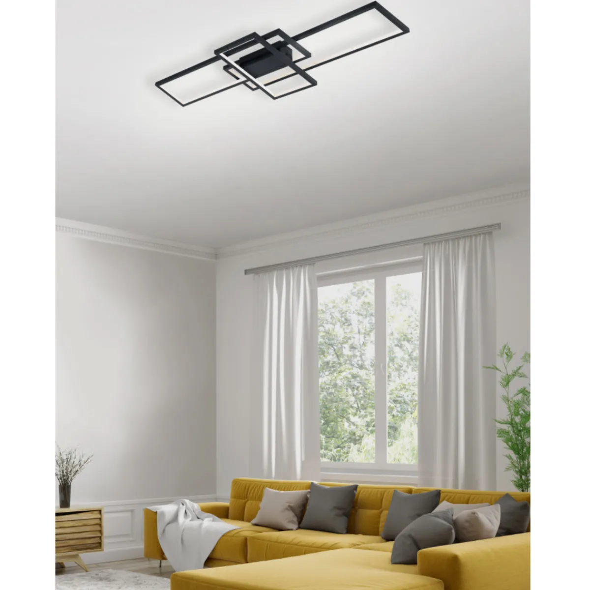 Kjøkkenbelysning Tak|Taklamper / Takplafonder>Trio Lighting Thiago taklampe - Antrasitt