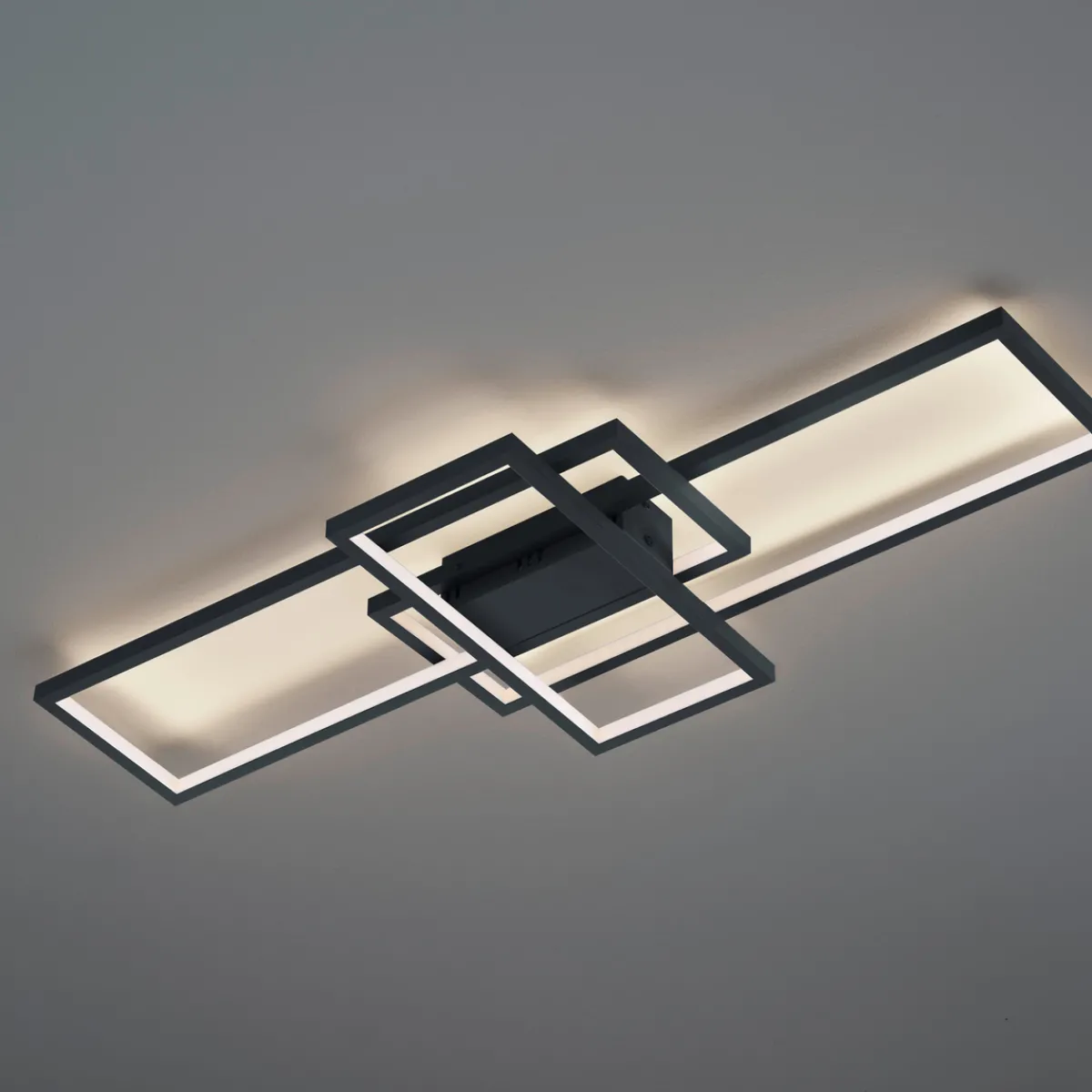 Kjøkkenbelysning Tak|Taklamper / Takplafonder>Trio Lighting Thiago taklampe - Antrasitt