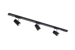 Kjøkkenbelysning Tak|Trackline Conic>Ms - belysning Trackline Conic spotskinne 1 meter 3 spot - Svart