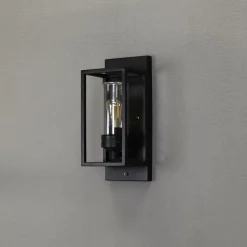 Utelamper - Klassiske Vegglamper>Konstsmide Trani vegglampe utendørs IP44 Svart