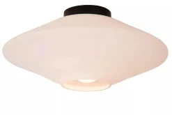 Kjøkkenbelysning Tak|Taklamper / Takplafonder>Lucide Trevor taklampe 42 cm - Svart/Opal Svart / Opal