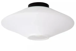 Kjøkkenbelysning Tak|Taklamper / Takplafonder>Lucide Trevor taklampe 42 cm - Svart/Opal Svart / Opal