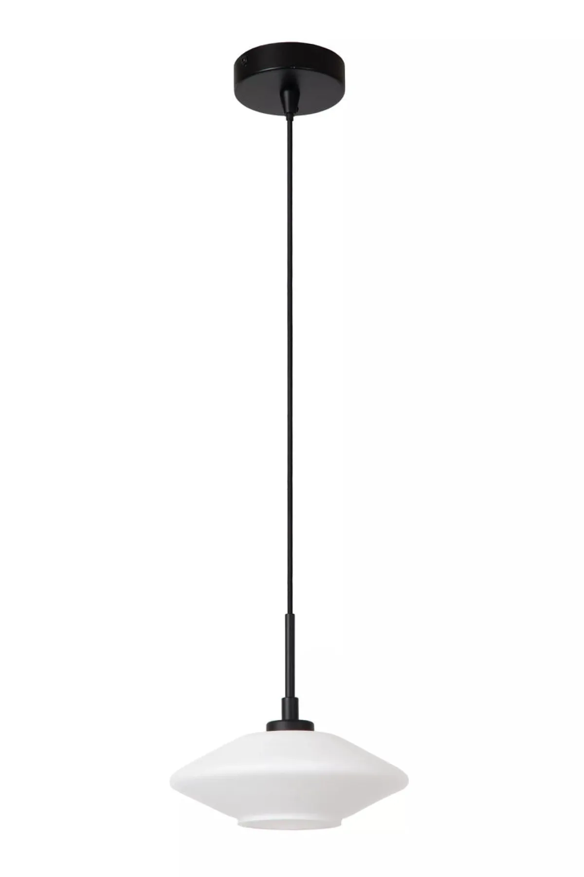 Kjøkkenbelysning Tak|Takpendler>Lucide Trevor takpendel 20 cm - Svart/Opal Svart / Opal