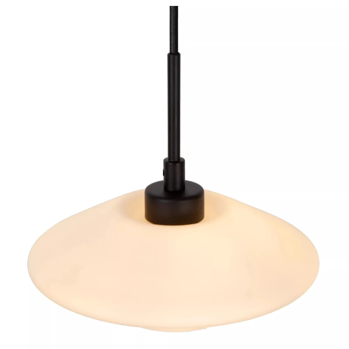 Kjøkkenbelysning Tak|Takpendler>Lucide Trevor takpendel 20 cm - Svart/Opal Svart / Opal