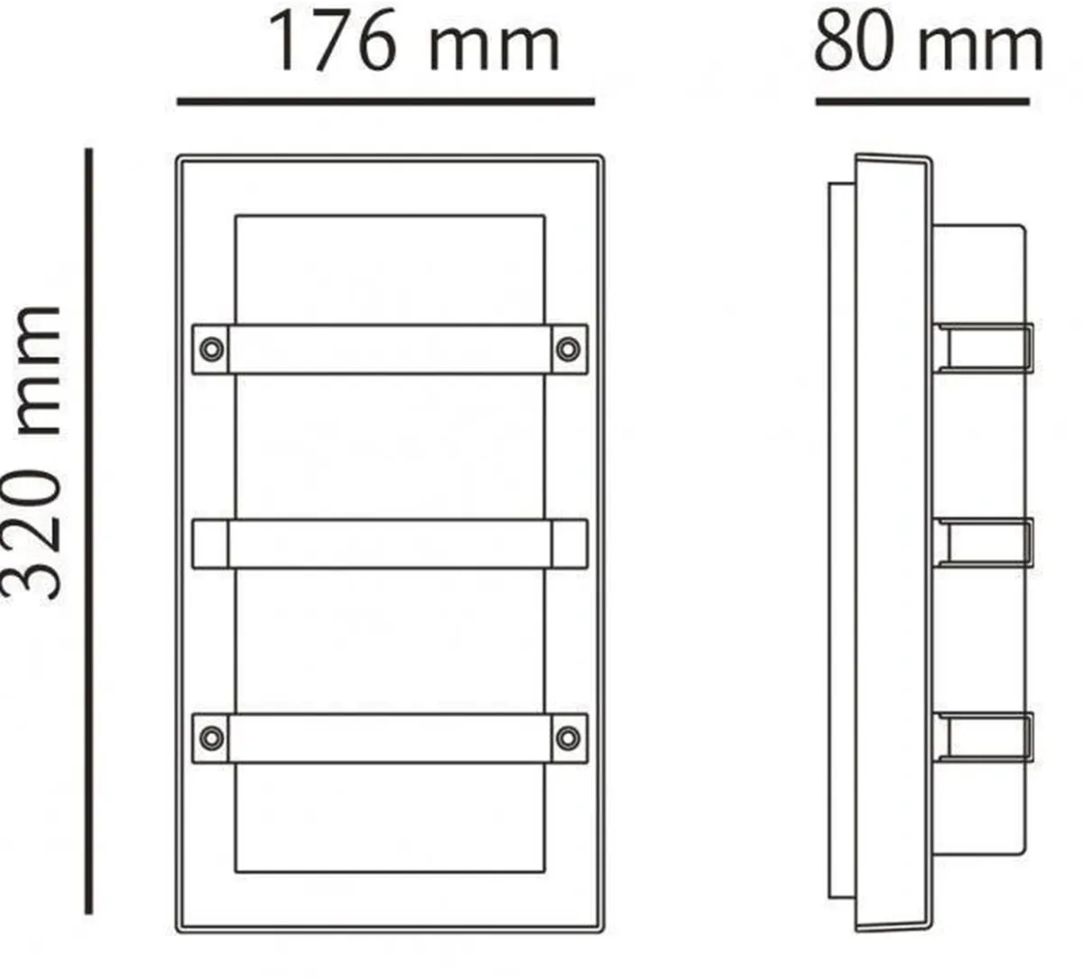 Lightup-Pris|Utelamper - Veggskjold / Plafond>Sg Armaturen As Trio utelampe E27