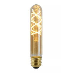 Led-Pærer E27 Sokkel>Lucide Tube E27 Filament LED T32 5W 2200K 15 cm dimbar - Amber