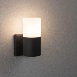 Utelamper - Klassiske Vegglamper>Paulmann Tube vegglampe utendørs IP44 Grå