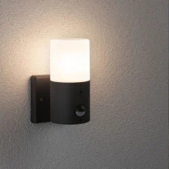 Utelamper - Klassiske Vegglamper>Paulmann Tube vegglampe utendørs IP44 - Sensor Grå