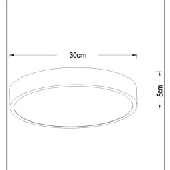 Kjøkkenbelysning Tak|Taklamper / Takplafonder>Lucide Unar taklampe Ø30cm 3 step dim