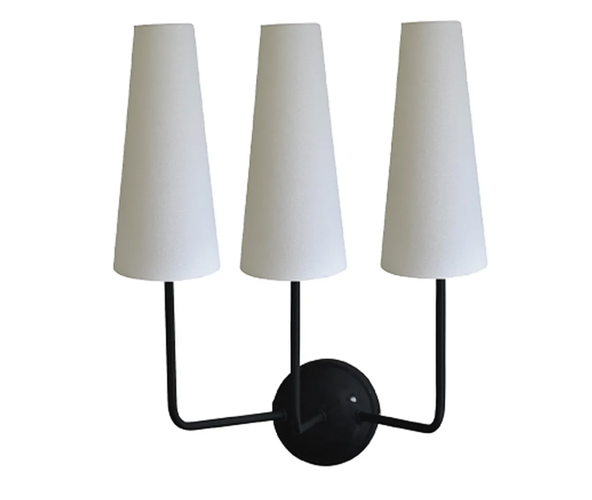 Interiørlamper>Hallbergs Valentina vegglampe med lampeskjermer - Svart/Hvit Svart / Hvit