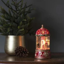 Juledekorasjon|Julelykter>Konstsmide Vannfylt lyktekarusell Rød