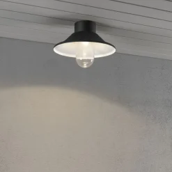 Taklamper Ute|Utendørs Downlights>Konstsmide Vega taklampe 8W LED - Svart