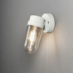 Utelamper - Klassiske Vegglamper>Konstsmide Vega vegglampe utendørs IP54 E27 - Hvit