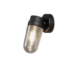 Utelamper - Klassiske Vegglamper>Konstsmide Vega vegglampe utendørs IP54 E27 - Svart