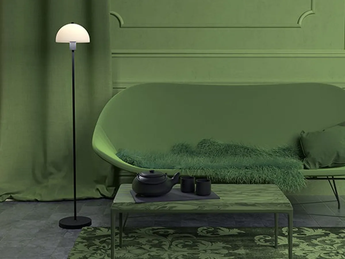 Interiørlamper Gulv>Herstal Vienda gulvlampe E14 - Hvit/Svart Hvit / Svart