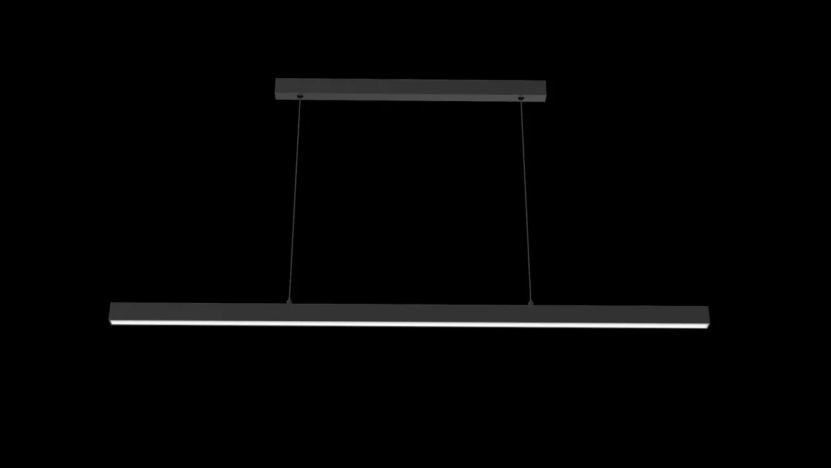 Kjøkkenbelysning Tak|Takpendler>Antidark Volare diffuse takpendel ned lys 35W 120 cm 3000 Kelvin - Dimbar Svart