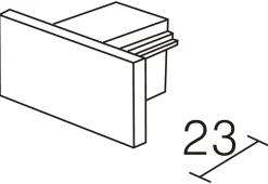 Kjøkkenbelysning Tak|Vox Spotskinner>NorDesign Vox endestykke 1 stk - Pure White Hvit