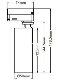 Kjøkkenbelysning Tak|Vox Spotskinner>NorDesign Vox Ezra spot 10W 3000K RA90 Dimbar (1T) - Hvit