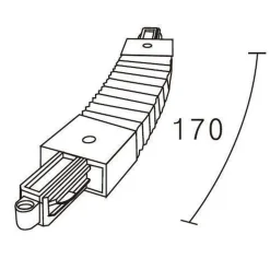 Kjøkkenbelysning Tak|Vox Spotskinner>NorDesign Vox fleksibel skjøt - Svart