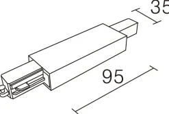 Kjøkkenbelysning Tak|Vox Spotskinner>NorDesign Vox senterkobling - Hvit