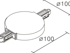 Kjøkkenbelysning Tak|Vox Spotskinner>NorDesign Vox taktilkobling for spottskinne - Purewhite