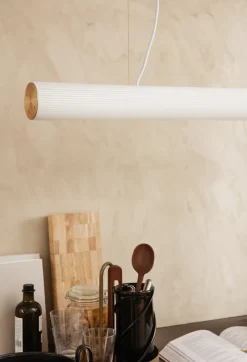 Kjøkkenbelysning Tak|Takpendler>Ferm Living Vuelta takpendel 60cm - hvit /messing