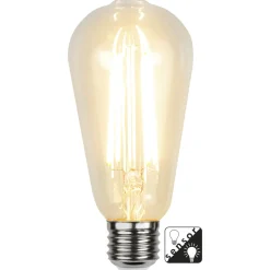 Led-Lyspærer Med Sensor/Skumringsrelé|Led-Pærer E27 Sokkel>Ms - belysning 3,5W LED med sensor 2100K - E27 Hvit